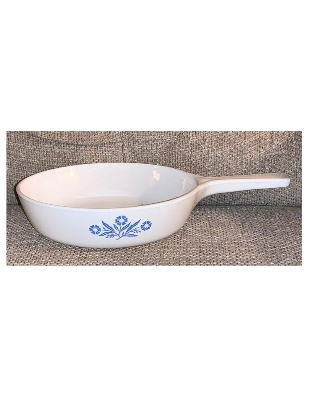 Vintage Corning Ware P-83-B Blue Cornflower 6 1/2" Ceramic Saucepan Skillet
